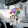 🎄Christmas Sale 50% Off-Dog Car Charm with Balloons🐶🎈