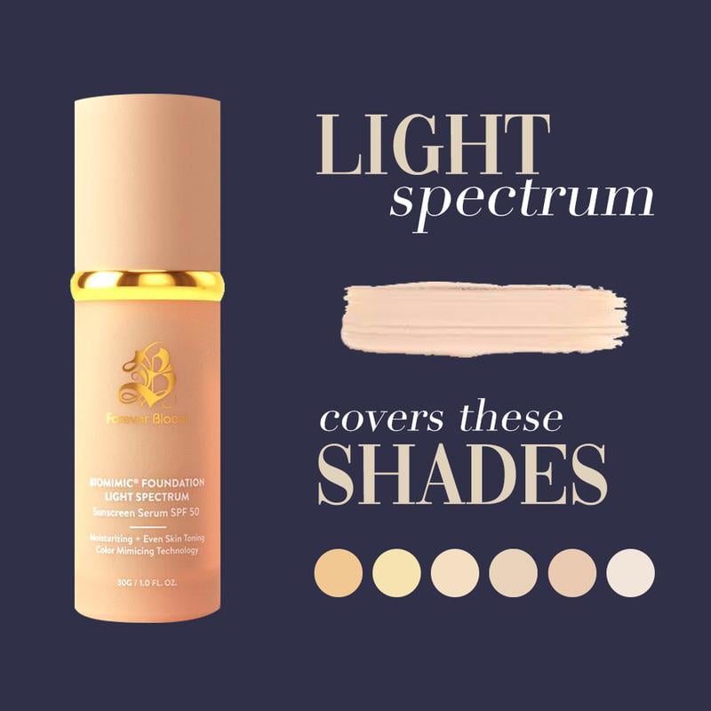 🎄Christmas Hot Sale 70% OFF🎄Biomimic Foundation 4 in 1 - Light Spectrum⚡Buy 2 Get 1 Free(3 Pcs)