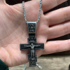 ✝️100% Handmade Silver Jesus Cross Healing Heart (𝐌𝐢𝐜𝐡𝐚𝐞𝐥 𝐂𝐥𝐚𝐫𝐤 𝐇𝐚𝐧𝐝𝐦𝐚𝐝𝐞®)