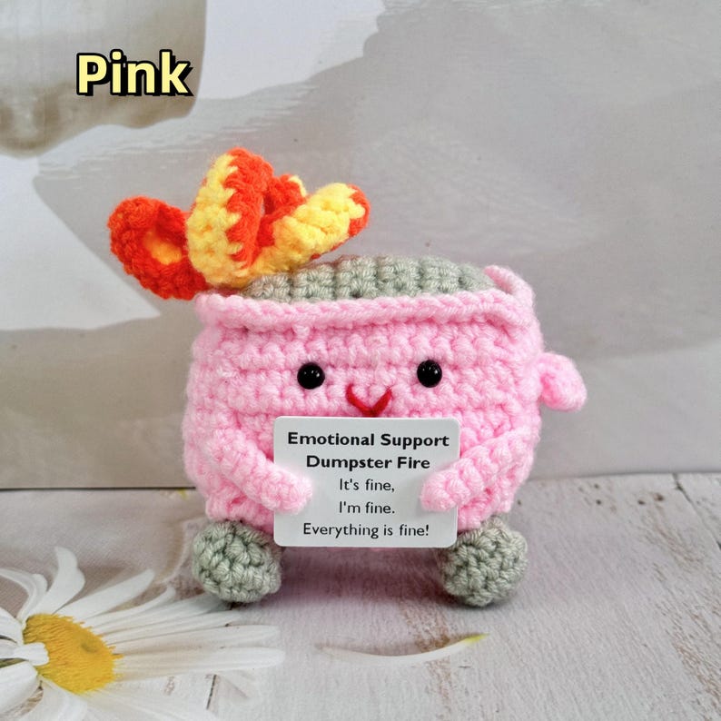 💖Handmade Crochet Dumpster Fire