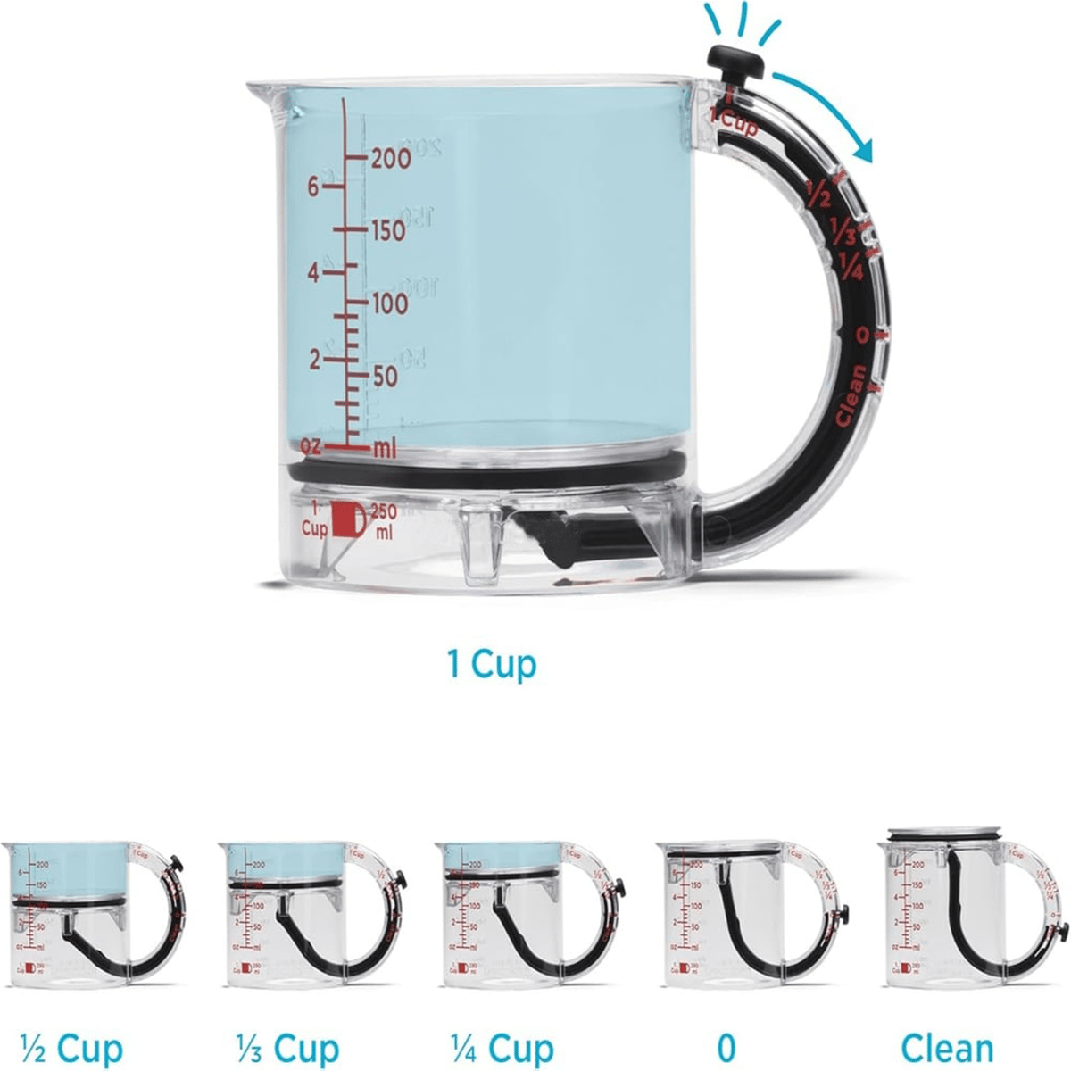 🔥Last Day Promotion 50% OFF🔥4-in-1 Adjustable Measuring Cup