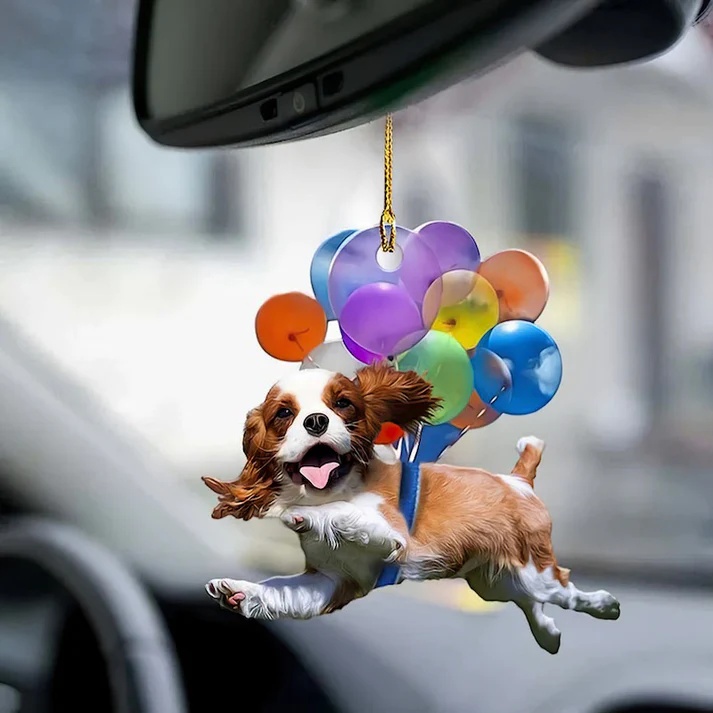 💥Christmas Sale 50% Off-Dog Car Charm with Balloons🐶🎈