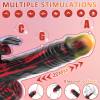 8.26In Rabbit Thrusting Rotation Realistic Dildo Clit G-Spot Vibrator