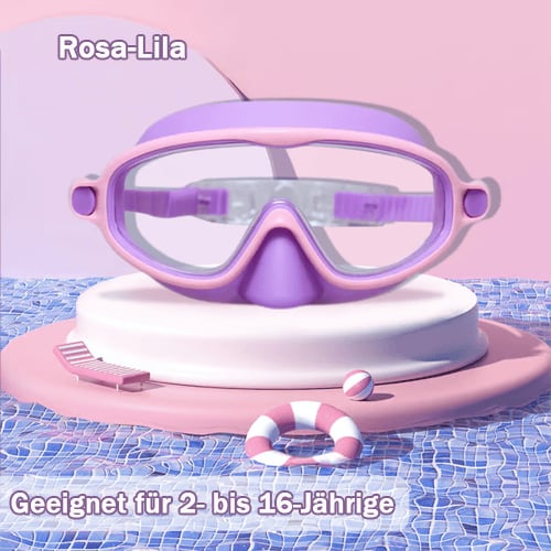 🏊‍♀️Heißer Verkauf : Kaufen Sie 1 und erhalten Sie 1 gratis🏊‍♀️ HD-Schwimmbrille für Kinder mit großem Rahmen, wasserdicht und beschlagfrei