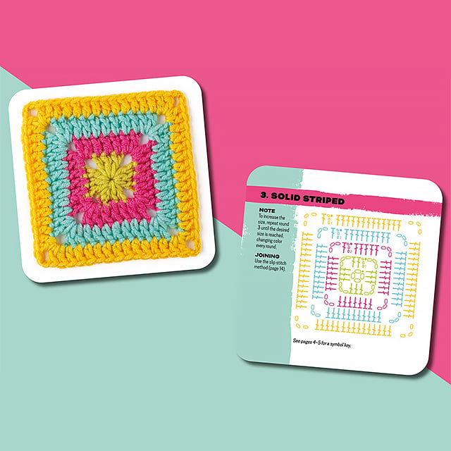 [50 Mix & Match Designs]The Granny Square Card Deck