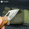 TOSAHWI HANDMADE Beef Bones Damascus Mini Pocket Folding Blades-69523