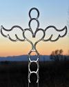 🔥Handmade Beautiful  Horseshoe Angel Cross