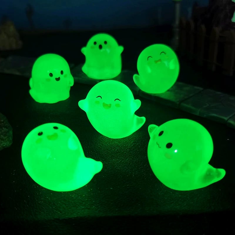 🎃Halloween-Angebot 👻Im Dunkeln leuchtende Mini-Geisterfiguren mit Box