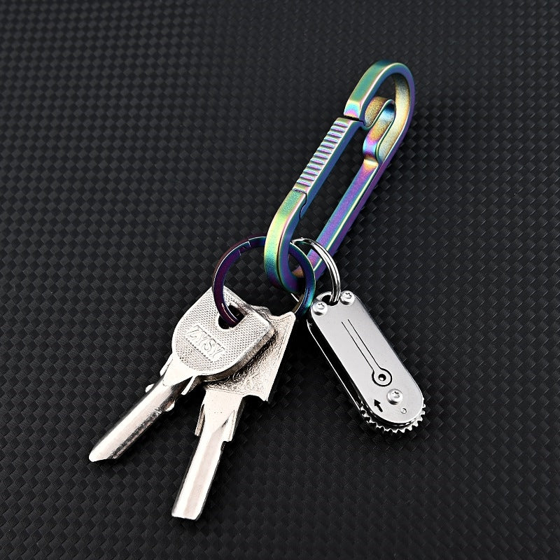 (🔥Early Christmas Sale - 49% OFF)Mini Titanium Alloy Portable EDC Keychain Folding Pocket Knife