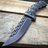 Embossed folding knife mountaineering portable camping knife for self-defense