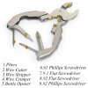 💥🎁Stainless Steel 9-in-1 Multitool with Screwdrivers, Pliers