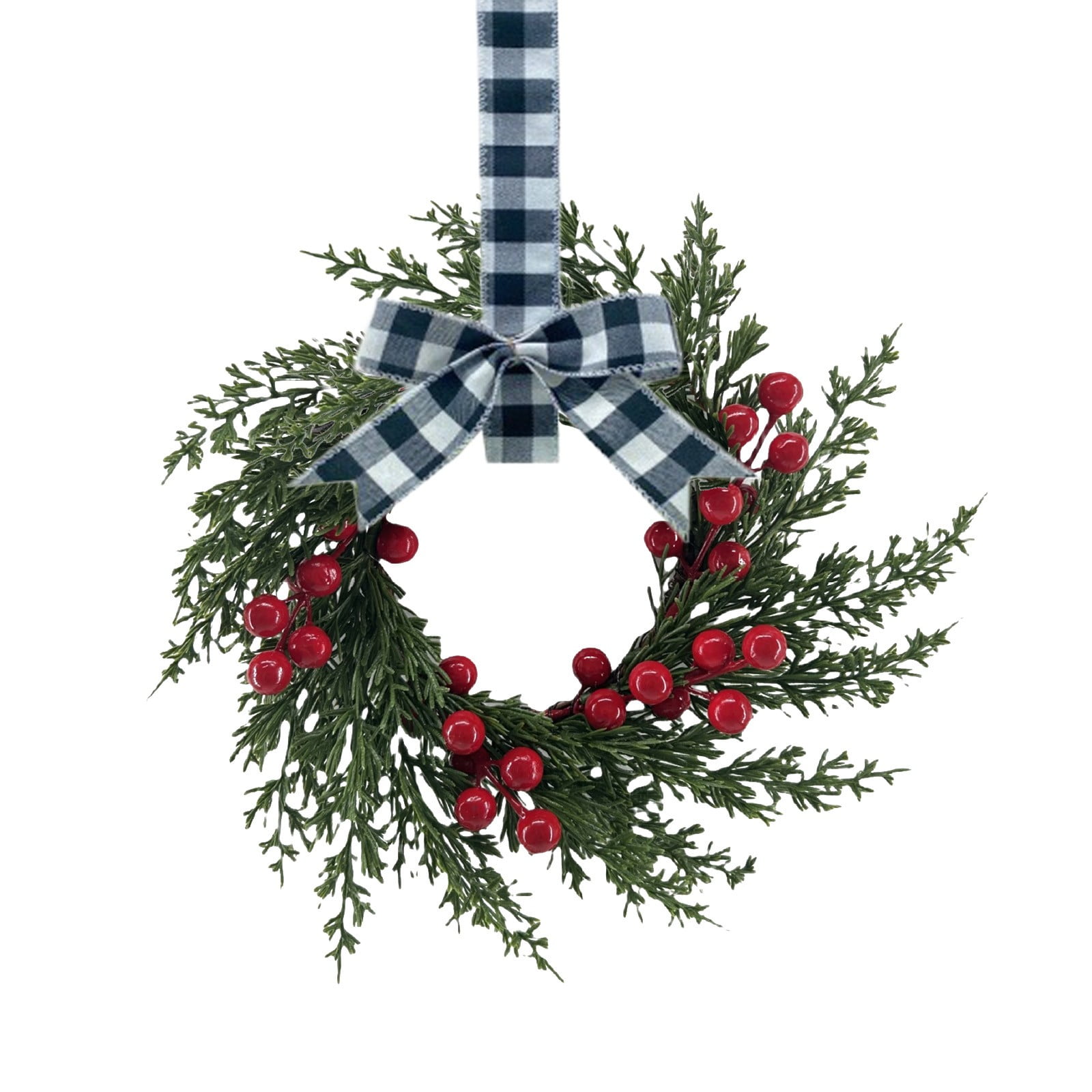 🎄TikTok Christmas Sale -70% OFF✨Christmas Mini Cabinet Wreath with Ribbon Bows