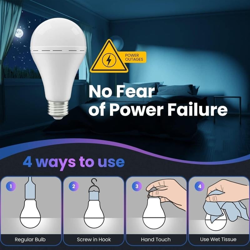🔥HOT SALE 49% OFF✨Rechargeable Emergency Light Bulbs
