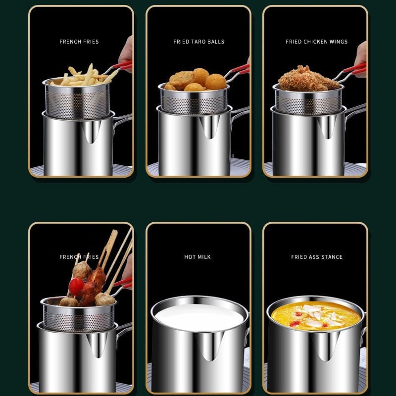 🎁TikTok Last Day Sale - 70% OFF🎉2-in-1 304 Stainless Steel Multifunctional Oil Strainer Pot