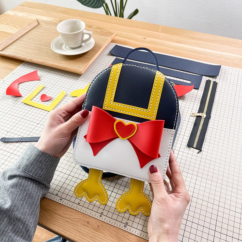 ❤️Hand-Stitched Diy Duckling Backpack Material Bag