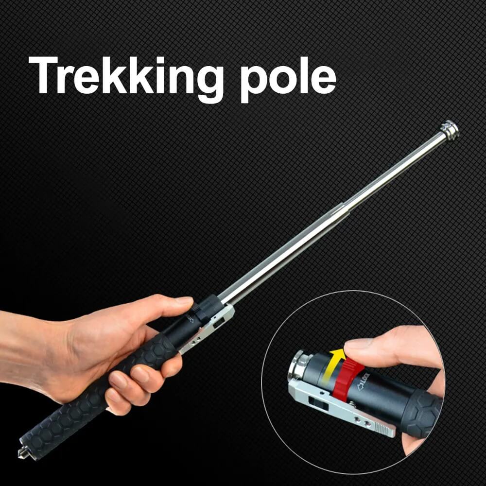 Outdoor Self-Defense Hiking Stick-Auto Baton Self Defense Tool