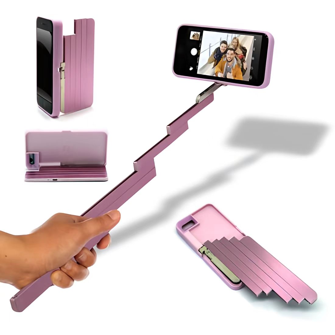 Revolutionary Selfie Stick Phone Case - Aluminum Foldable with Bluetooth Remote