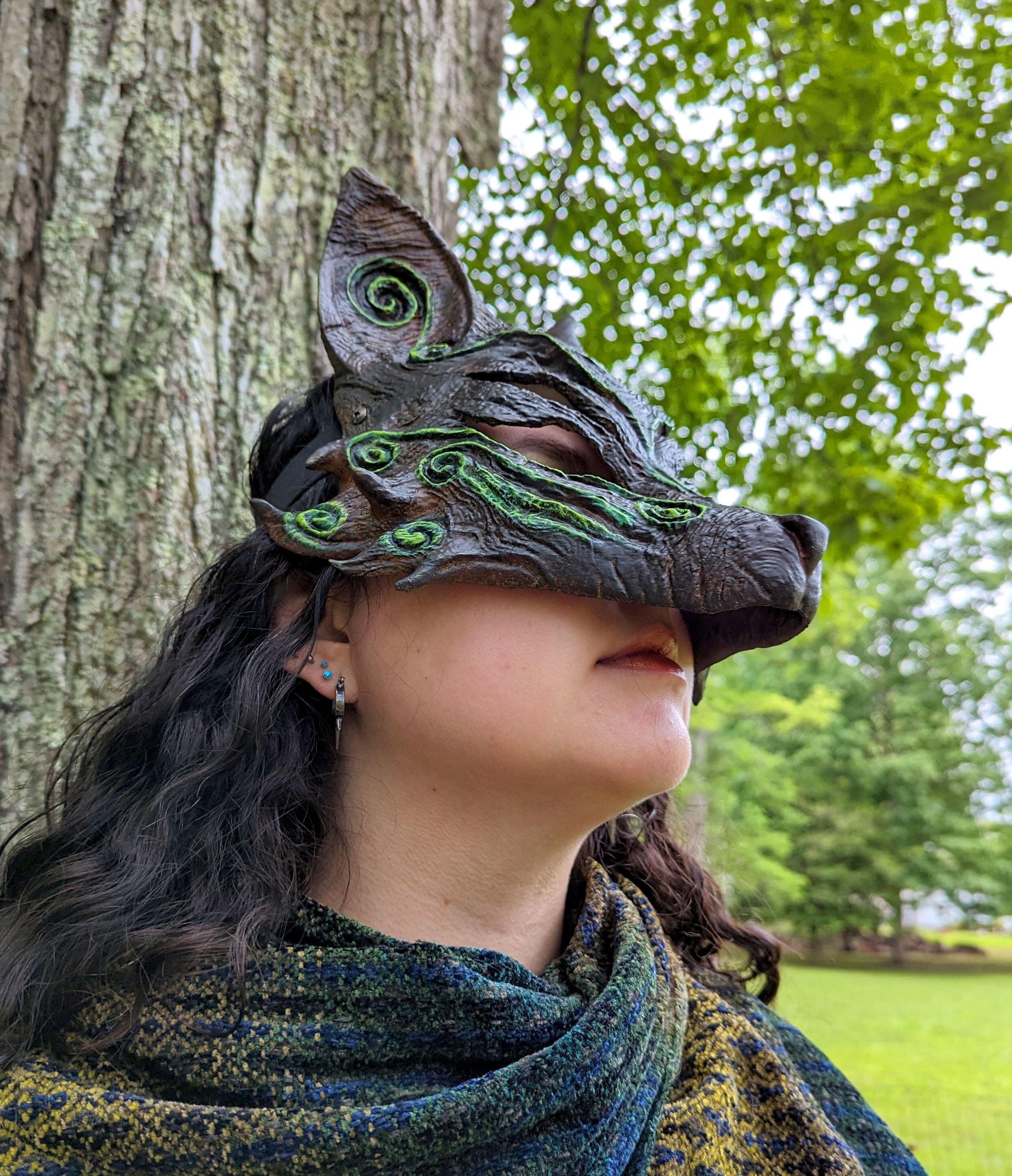 🎁TikTok Last Day Sale - 70% OFF🦊Faewood Fox Mask Compatible With Glasses🎭
