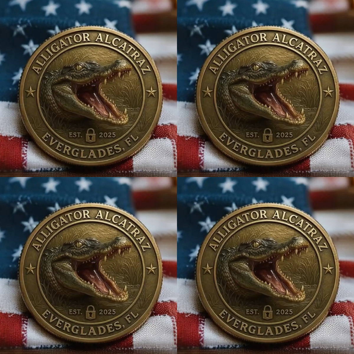 🏆Flash Sale 60% OFF - 🗽🐊Alligator Alcatraz Humor Collectible Coin