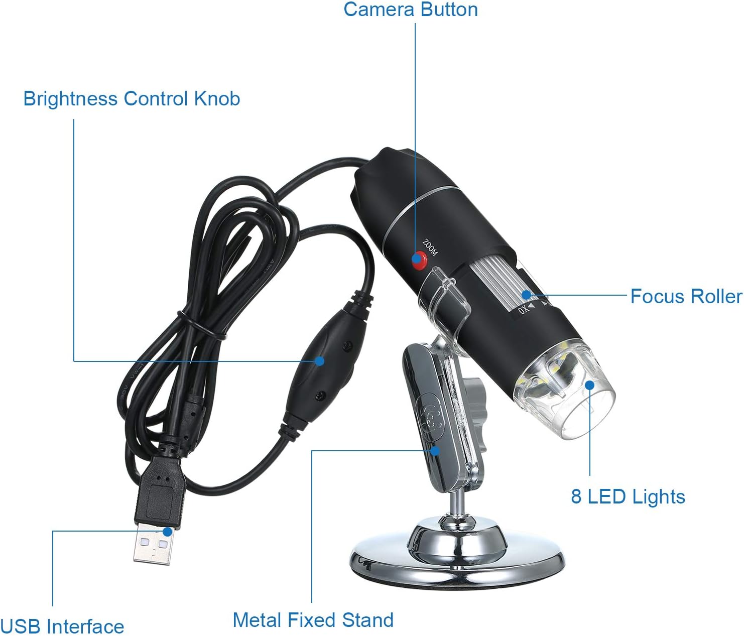 💥LAST DAY SALE 50% OFF💥1600X  Zoom Digital Microscope Camera Portable Magnifier