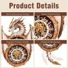 🔥Last Day 49% OFF - Ancient Dragon 3D Wooden Puzzle Clock DIY Craft Kit🐉