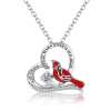 (🌲EARLY CHRISTMAS SALE - 50% OFF) 🐦Cardinal Heart Pendant Necklace - Buy 2 Get Extra 10% OFF & Free Shipping