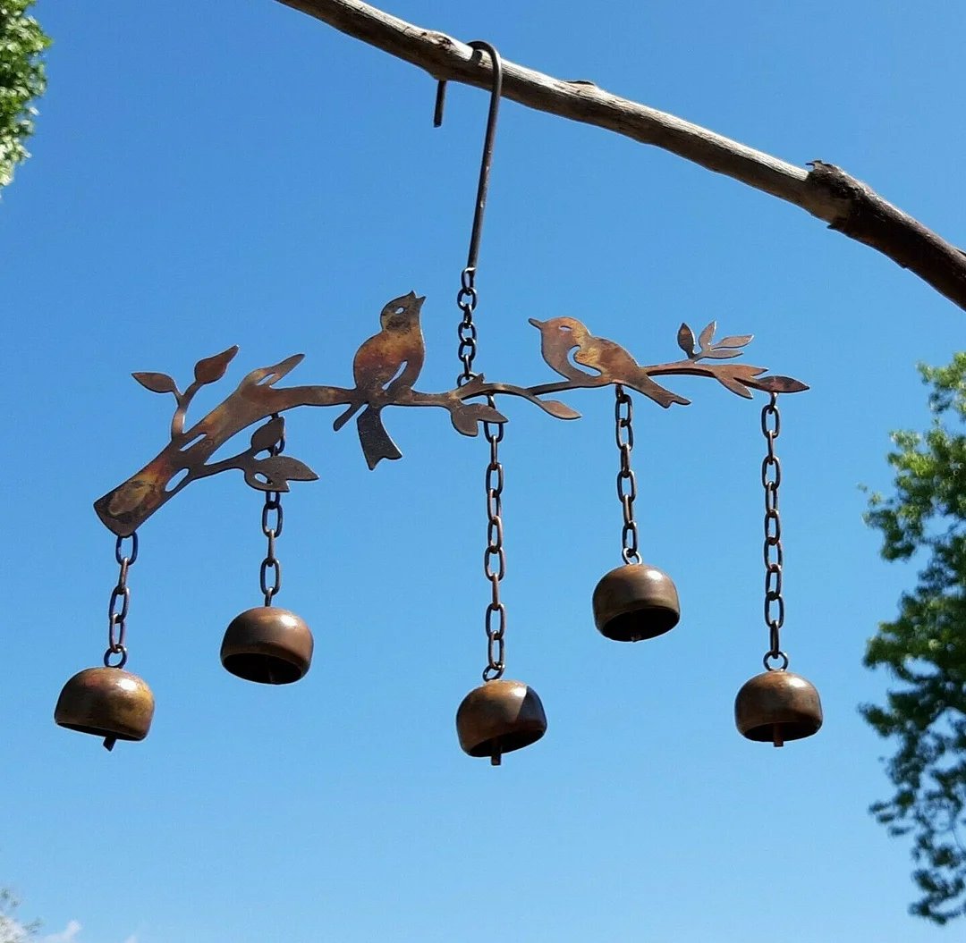 Flickering bell bird with wind chimes(Buy 2 Free SHipping)