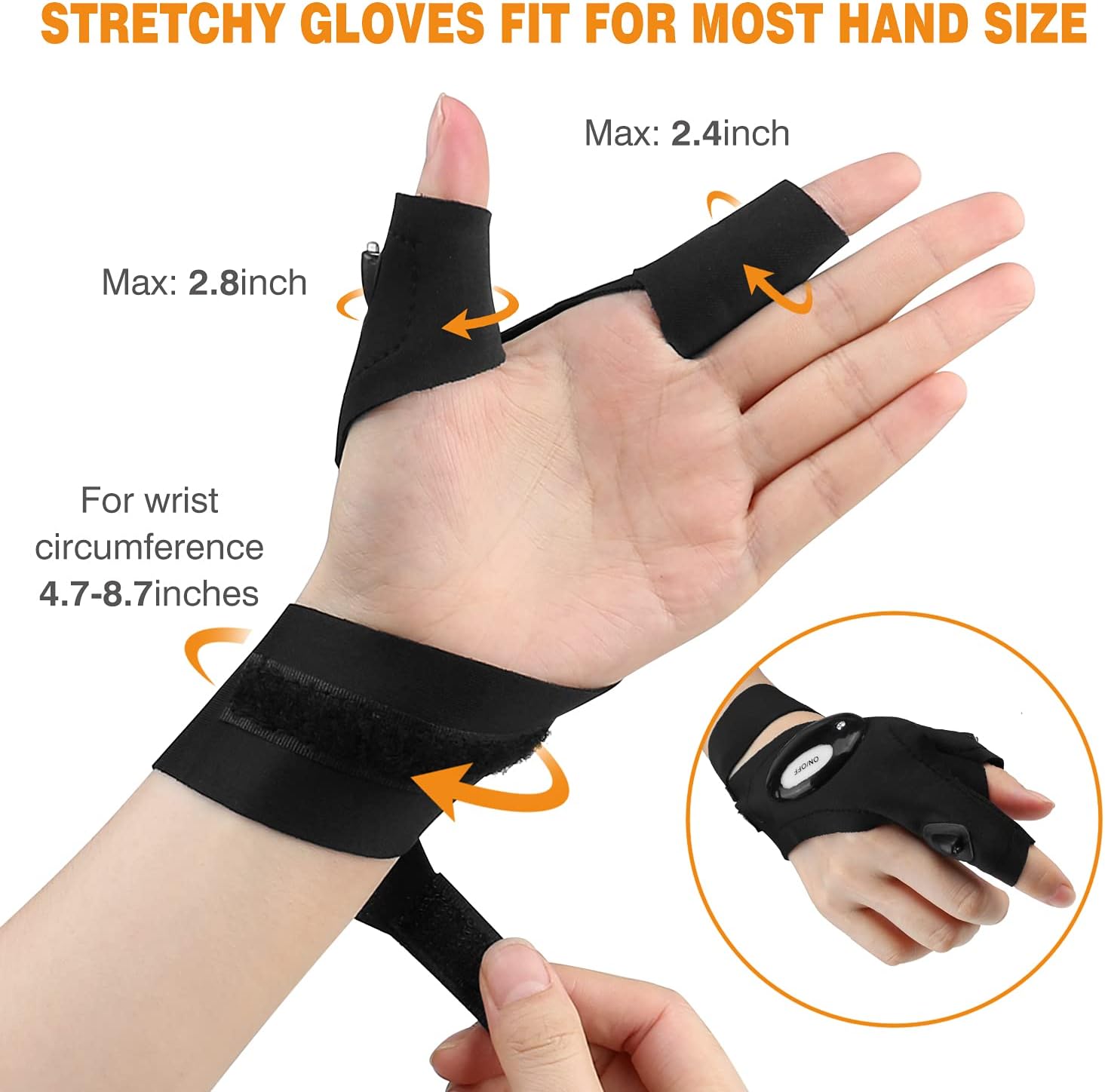🔥LAST DAY 50% OFF-LED Flashlight Gloves