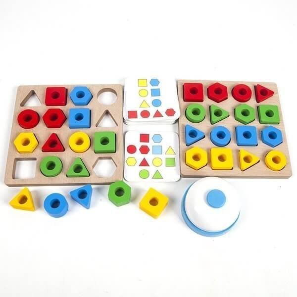 Christmas Hot Sale 48% OFF -  Shape Matching Game Color Sensory Educational Toy