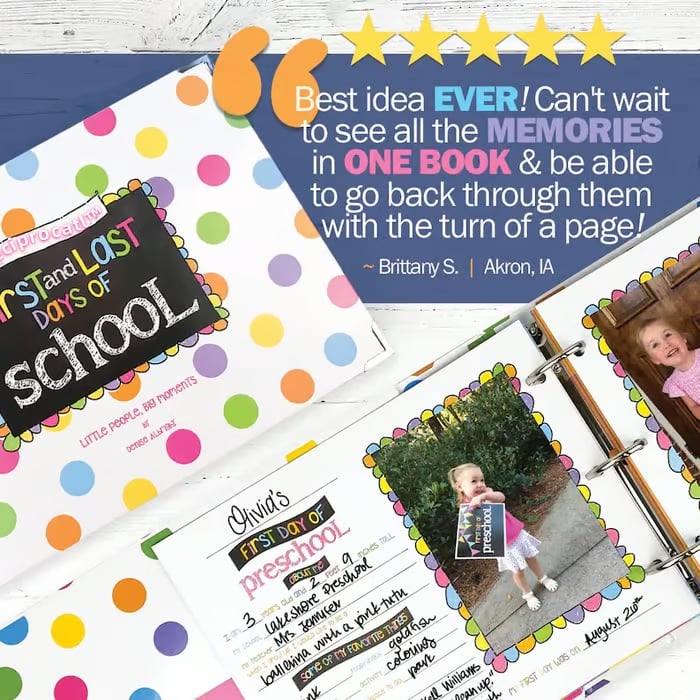 🎁TikTok Last Day Sale - 70% OFF🎉Easiest School Days Memory Album📚