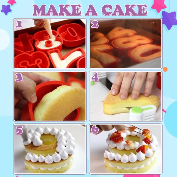 (Spring Sale- Save 50% OFF) Number Cake Mold