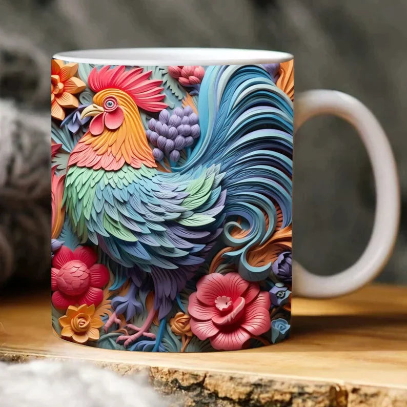 🌲Early Christmas Sale 70%🎁🐓Chicken Mug 🎁A good choice for Christmas gift