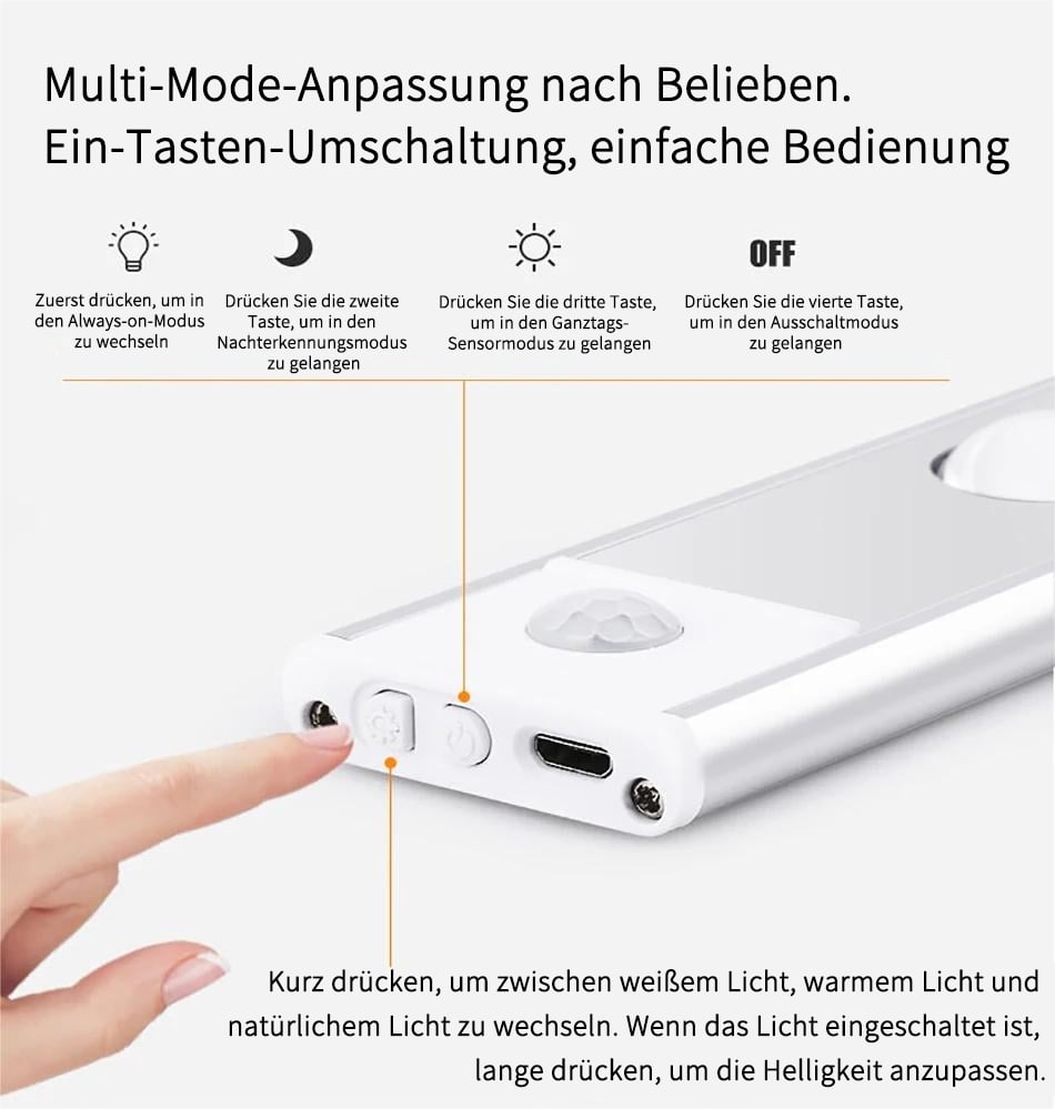 💡Kaufen Sie 2, erhalten Sie 1 kostenlos💡 LED-Bewegungssensor-Schrankleuchte