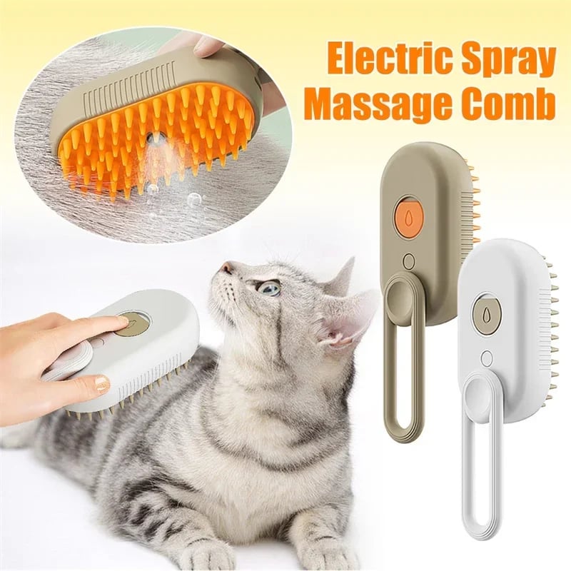 🔥Last Day Promotion 70% OFF🔥3 in 1 Pet Steam Brush - Buy 1 Get 1 Free