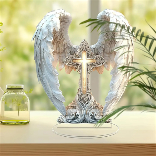 💥LAST DAY SALE 50% OFF💥Gorgeous Angel Wings Cross Decoration