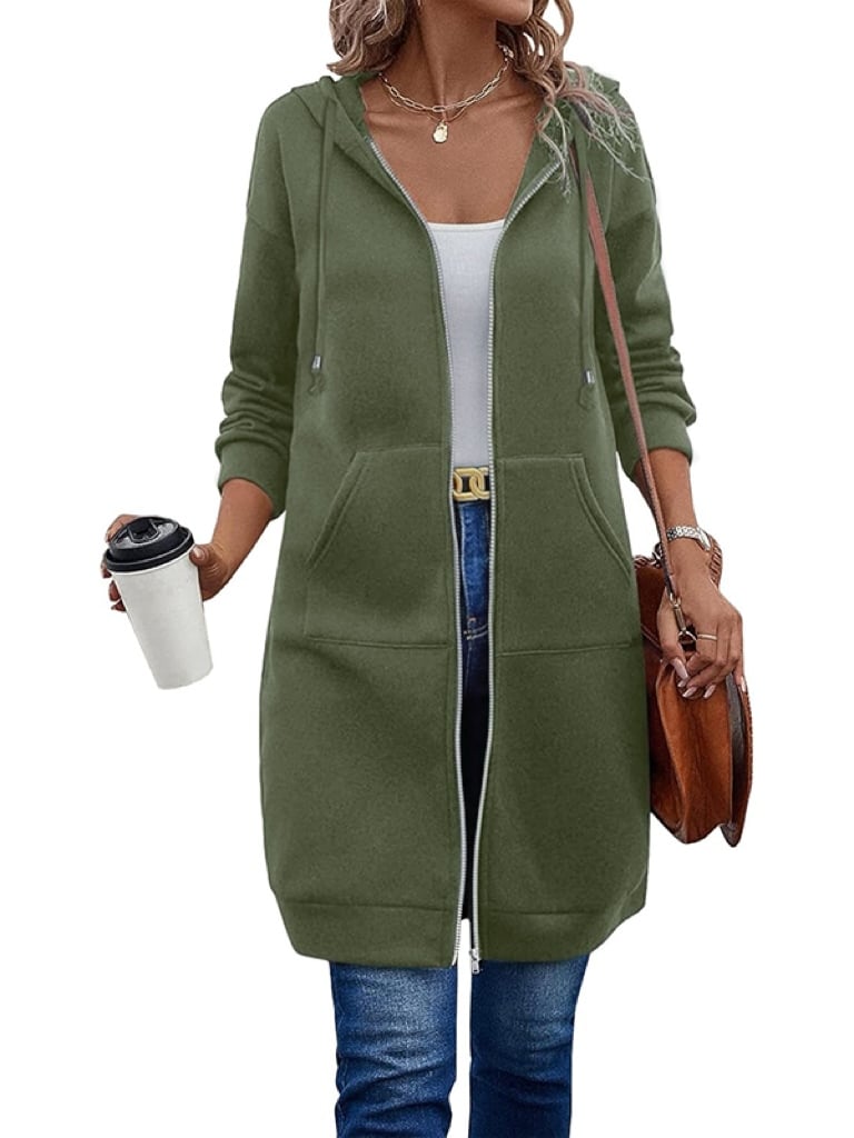 📢Letzter Tag: 49% Rabatt🔥Lässiger Fleece-Kapuzenpullover mit Reißverschluss für Damen