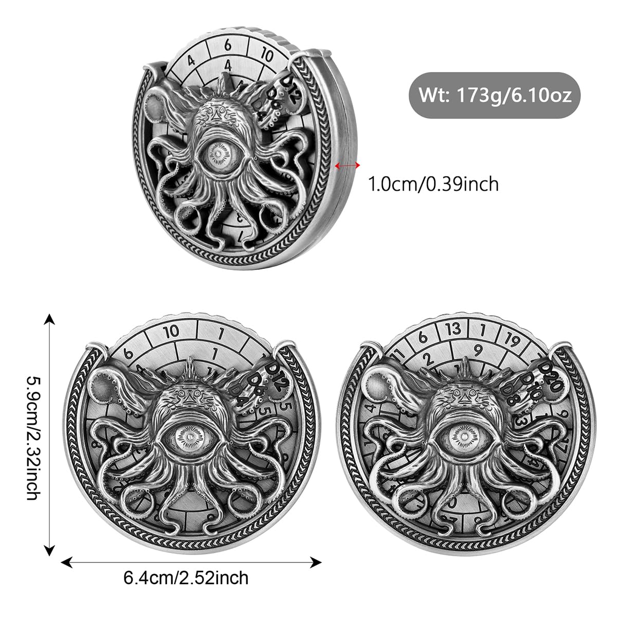 🎁TikTok Last Day Sale - 70% OFF🎉DND 7-in-1 Octopus Metal Dice