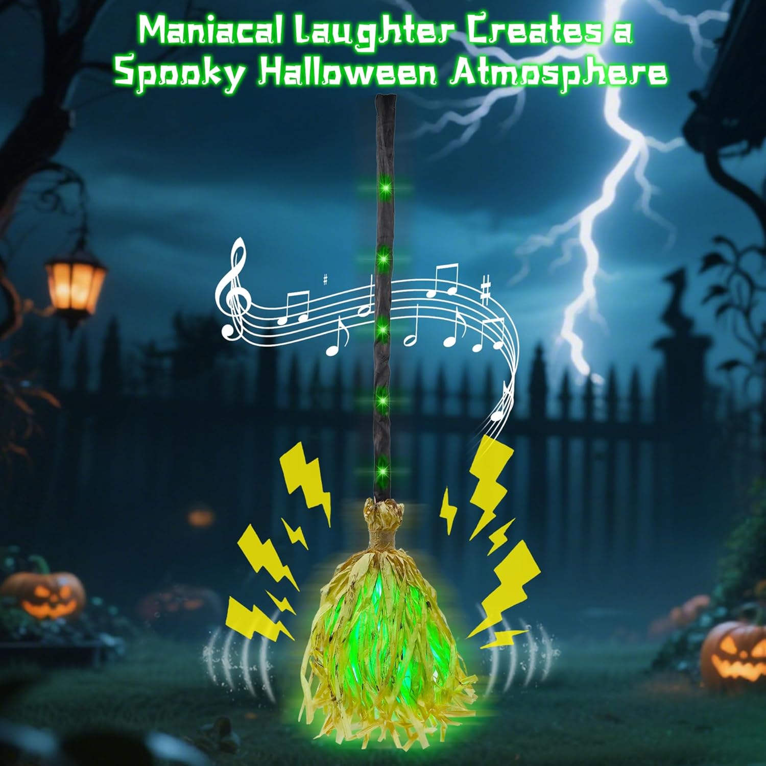 ⏰LAST DAY SALE 50% OFF💥Witches Broom Halloween Decor