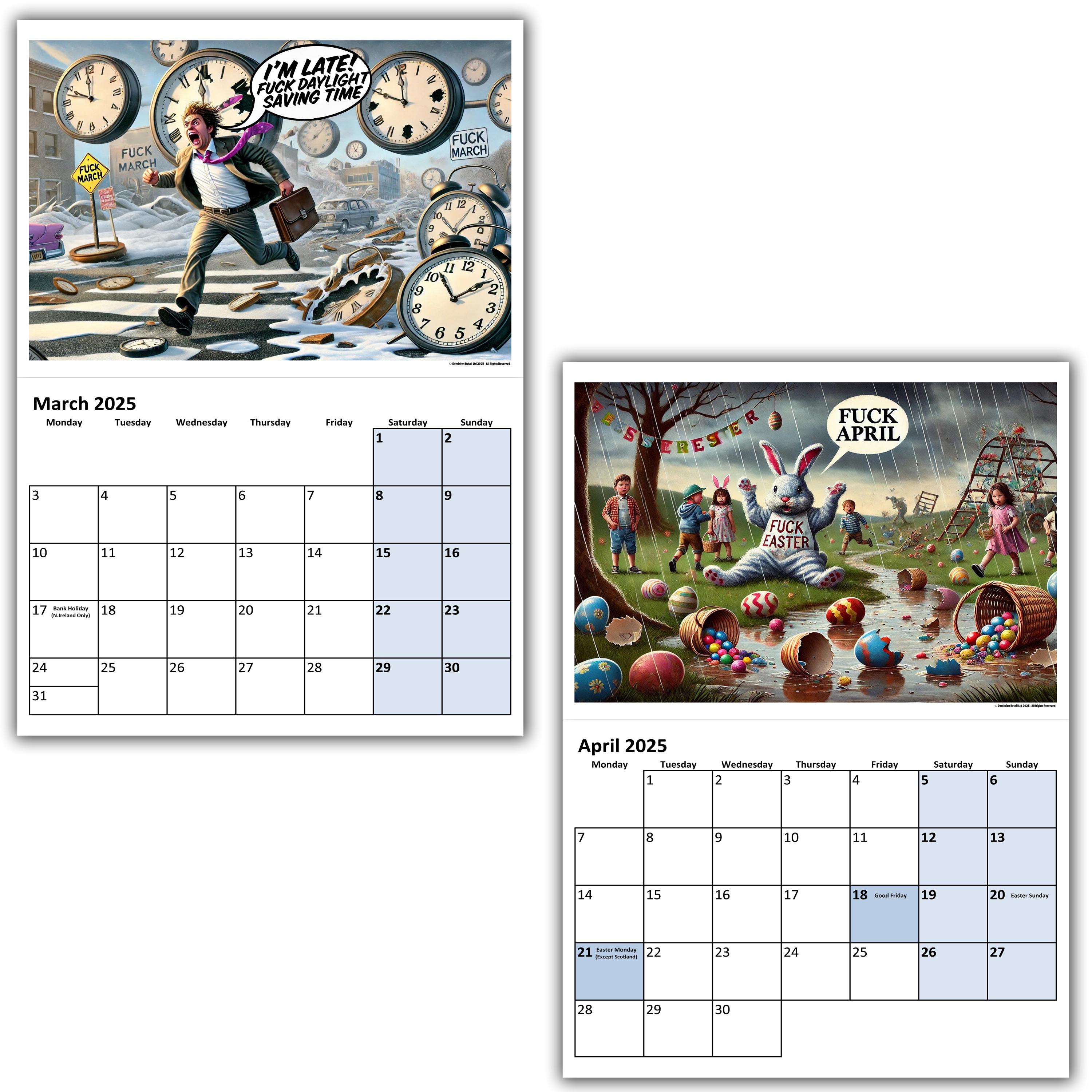 💥LIMITED TIME FLASH SALE💥-2025 Fuck The Year Adult Calendar