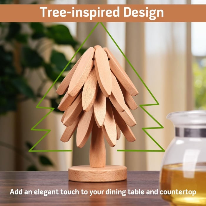 🔥Last Day Promotion 70% OFF🔥Wooden Trivets for Hot Dishes🎄Buy 2 Free Shipping