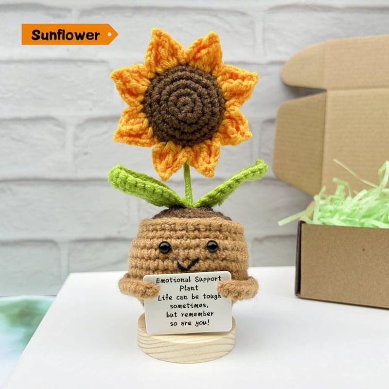Handmade Crochet Sunflower/Heart flower/Daisy