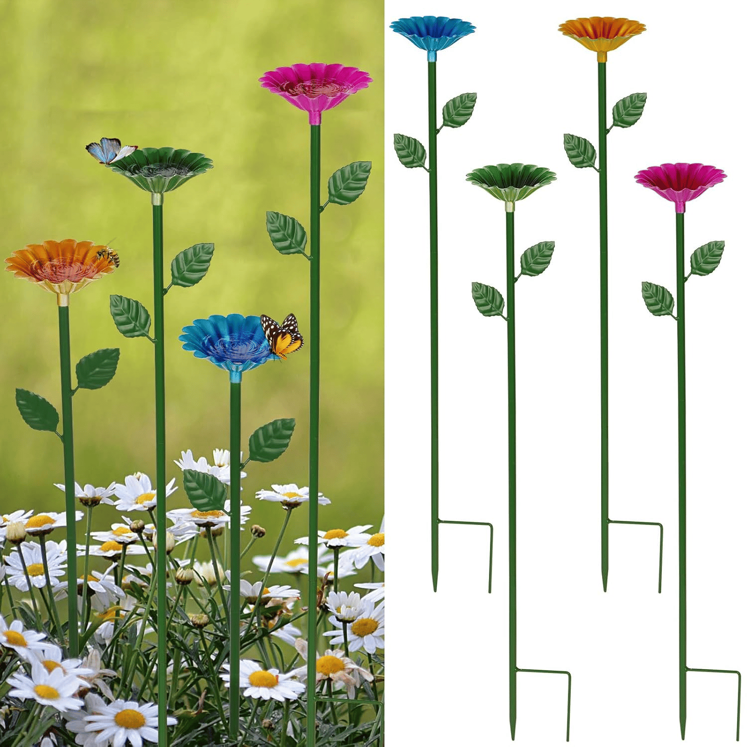 🎁TikTok Last Day Sale - 70% OFF🐝Bee and Butterfly Water Feeder with Flower Design🌷