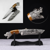 FANTASY ANIMAIL HEAD Pommel Fixed Blade MEDIEVAL DAGGER Collectible