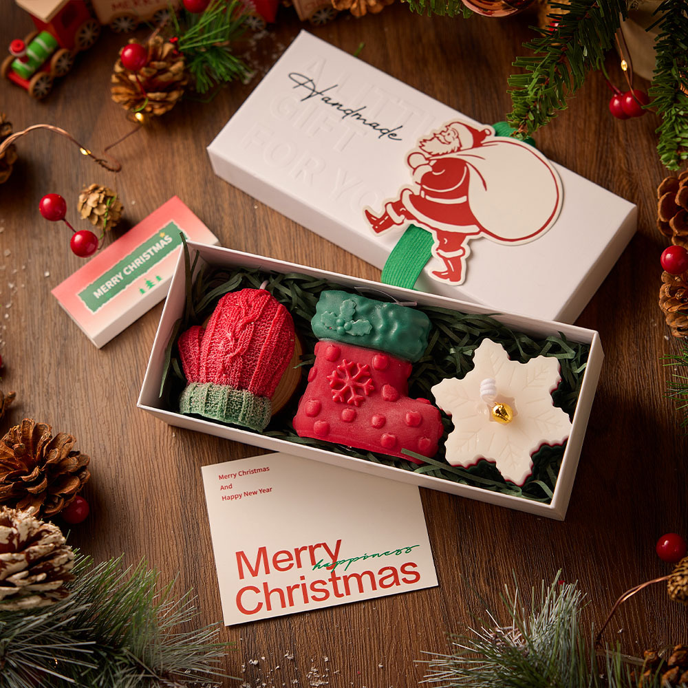 🎁TikTok Last Day Sale - 70% OFF🎅Christmas three-piece scented candle gift set🦌