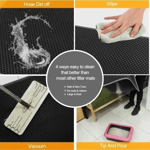 (🔥Last Day Promotion - 50% OFF) Non-Slip Cat Litter Mat, BUY 2 FREE SHIPPING