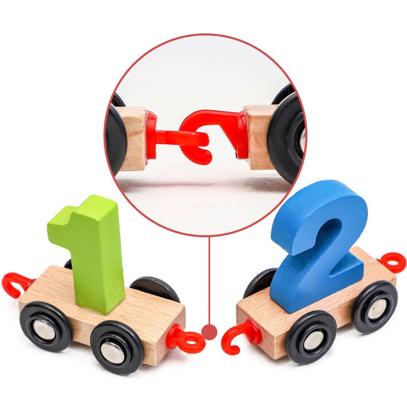 (🎄Christmas Hot Sale🔥🔥)Wooden Digital Train Toy(BUY 2 FREE SHIPPING)