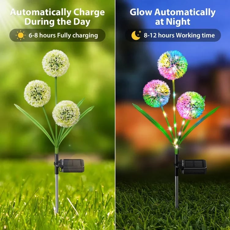 💐Last Day Promotion - 50% OFF💐Dandelion Lamp Outdoor Garden Landscape Atmosphere Light