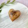 Little Pocket Hug Wooden Heart Token--Miss You Note, Isolation Gift for Someone You Love