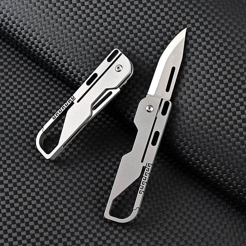 Multifunctional keychain knife