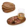 Upgraded Appetizer Plate with Wine Glass Holder